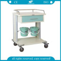 AG-MT029 CE ISO smaller drawers metal frame clinic utility hospital ultrasound carts